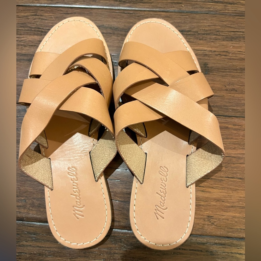 Madewell Women's Light Brown Leather Sandals